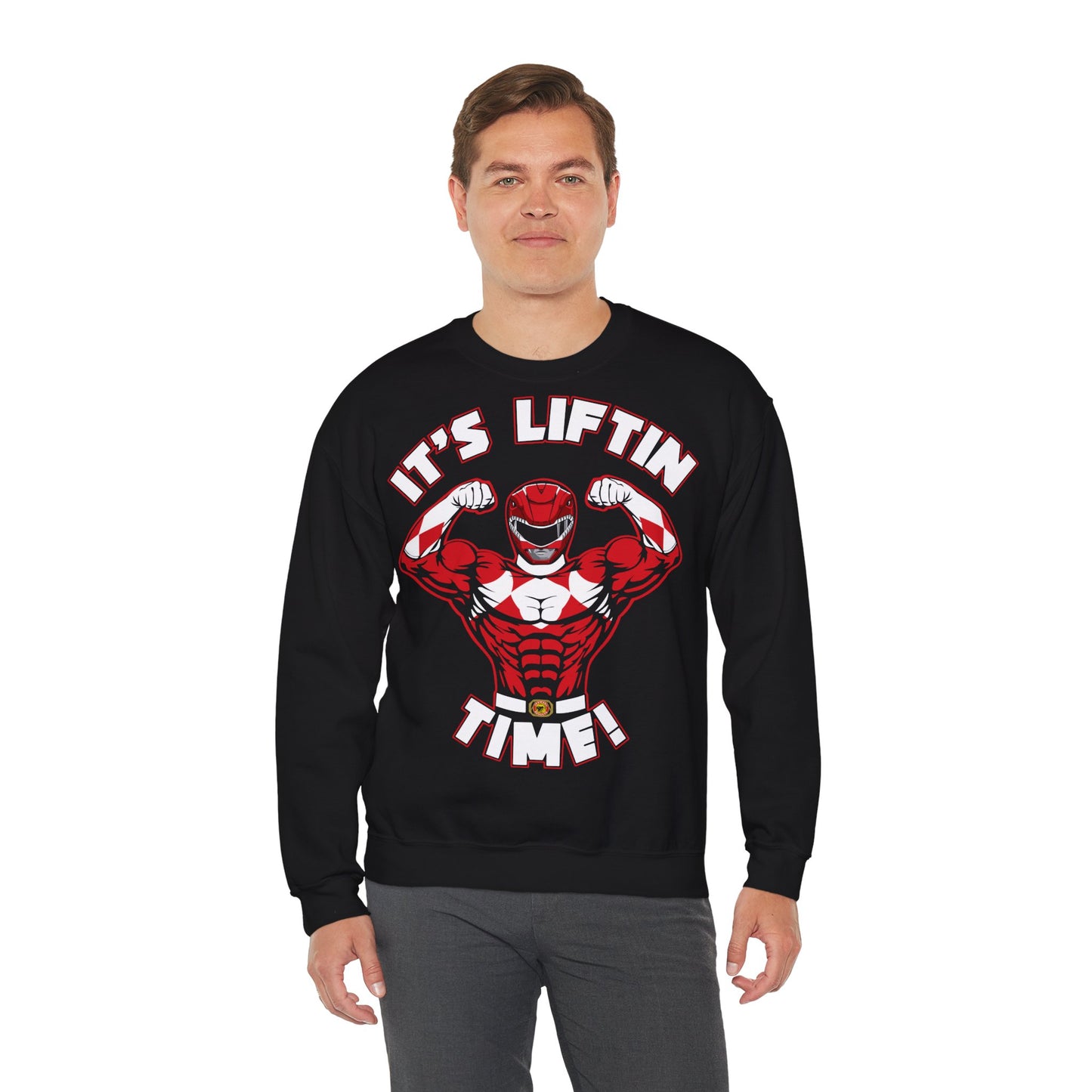 It's Liftin' Time Crewneck Sweatshirt - Motivational Fitness Apparel