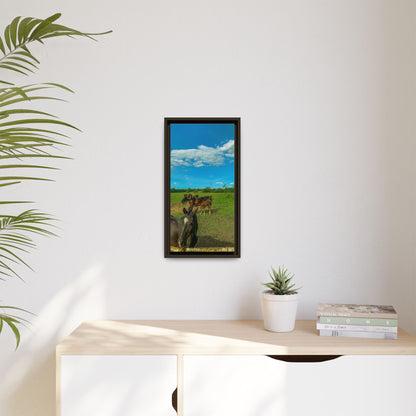 horses 2 Matte Canvas, Framed (Multi-color)