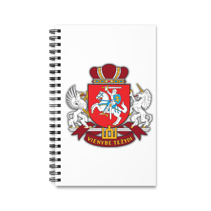 Custom Spiral Journal with Vieniebe Tezydi Crest - Perfect for Students and History Lovers