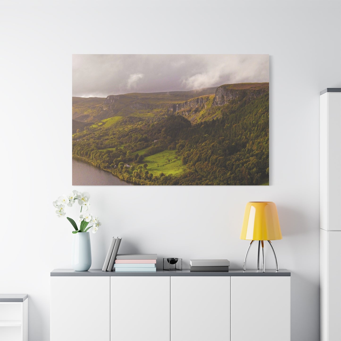 Sruth in Aghadh an Aird or The devil's Chimney Matte Canvas, Stretched, 1.25"