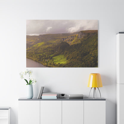 Sruth in Aghadh an Aird or The devil's Chimney Matte Canvas, Stretched, 1.25"