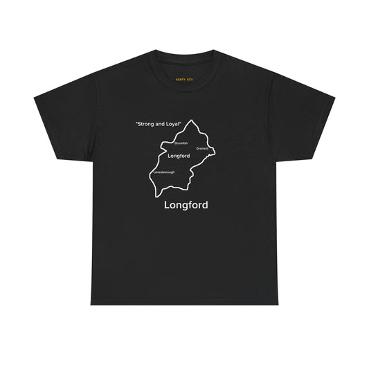Longford Unisex Heavy Cotton T-Shirt Black Edition