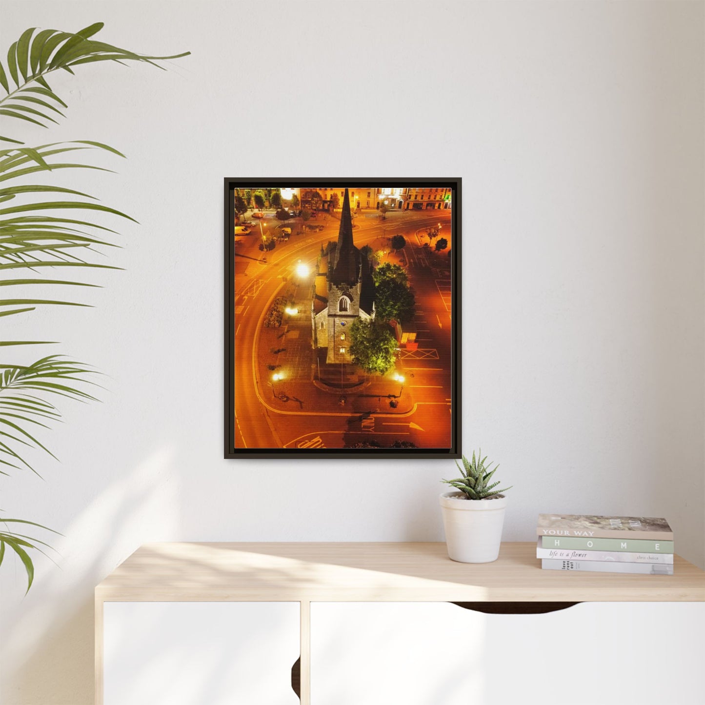 Listowel Church Matte Canvas, Framed (Multi-color)