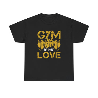 Gym Love Unisex Heavy Cotton Tee - Fitness Apparel for Workout Enthusiasts