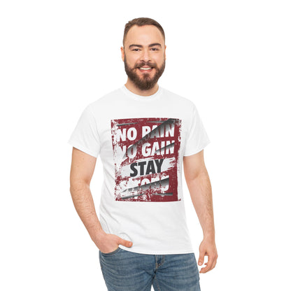 Motivational No Pain No Gain Unisex Heavy Cotton Tee
