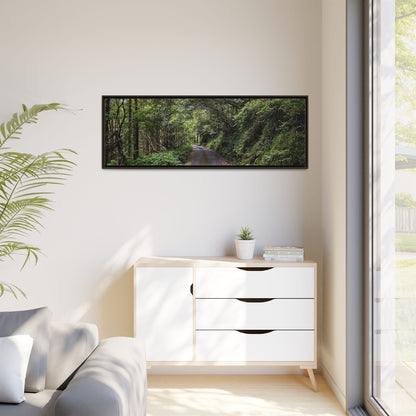 Glanageenty Forest Trail Matte Canvas, Framed (Multi-color)