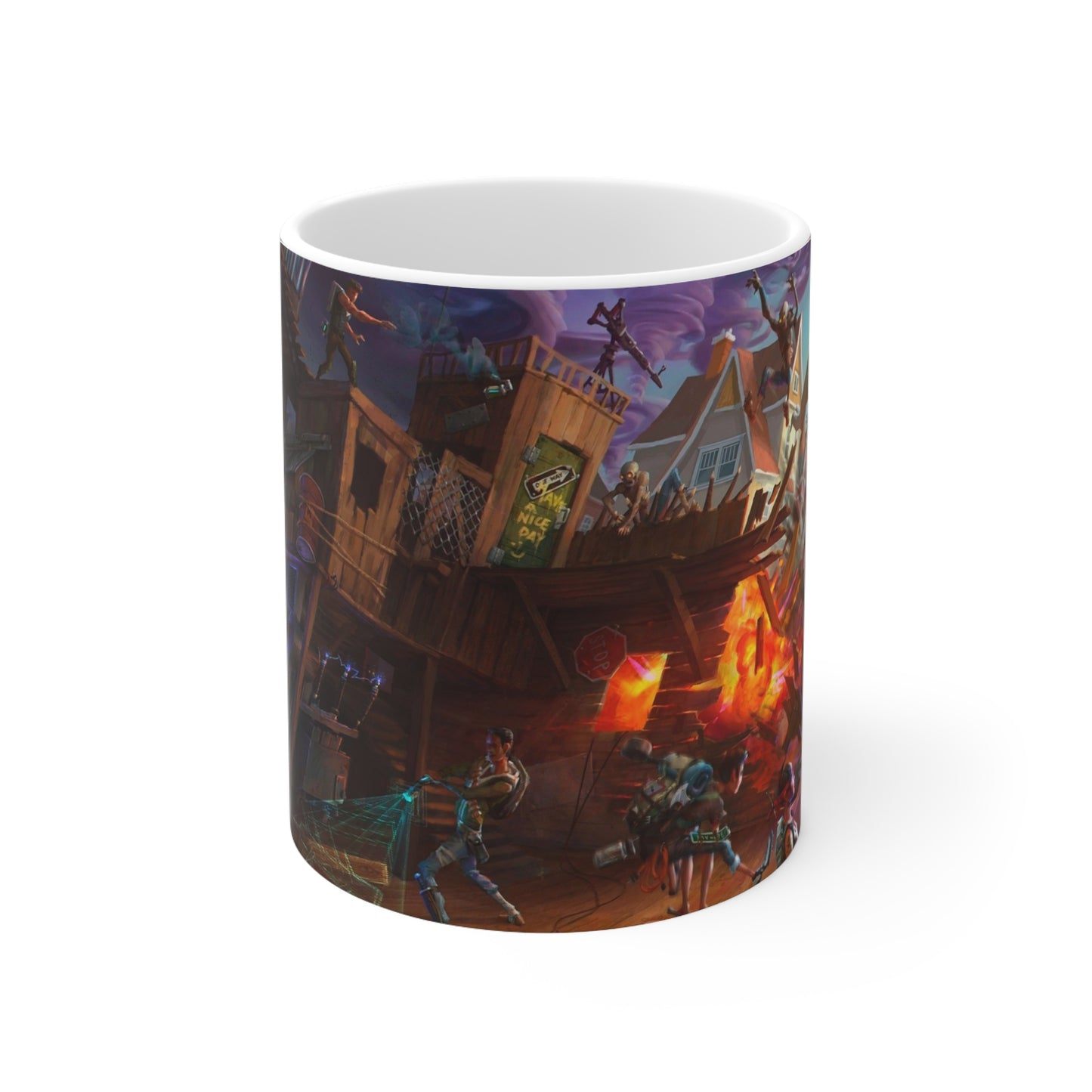 Fortnite-Themed Ceramic Coffee Cups - 11oz & 15oz Gaming Mugs for Coffee Lovers