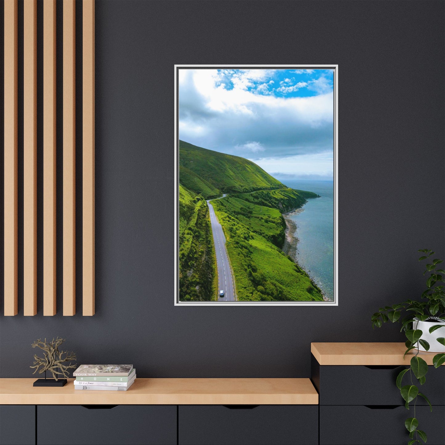 Ring of Kerry Drive Matte Canvas, Framed (Multi-color)