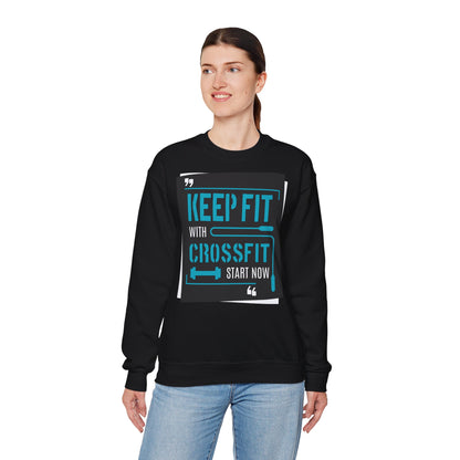 Keep Fit CrossFit Crewneck Sweatshirt - Unisex Heavy Blend