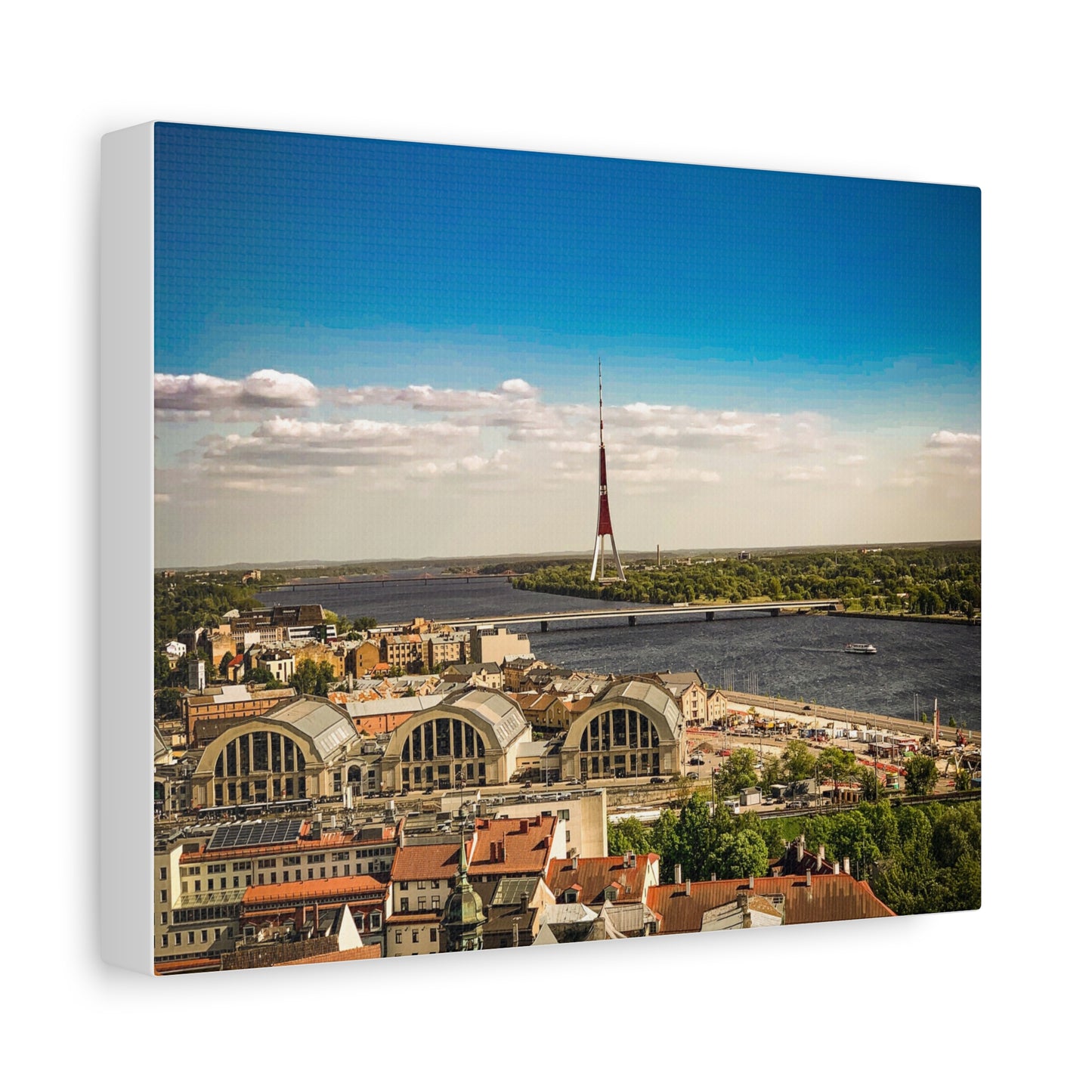 Riga TV Tower Matte Canvas, Stretched, 1.25"
