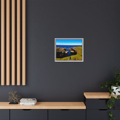 Cliffs Matte Canvas, Framed (Multi-color)