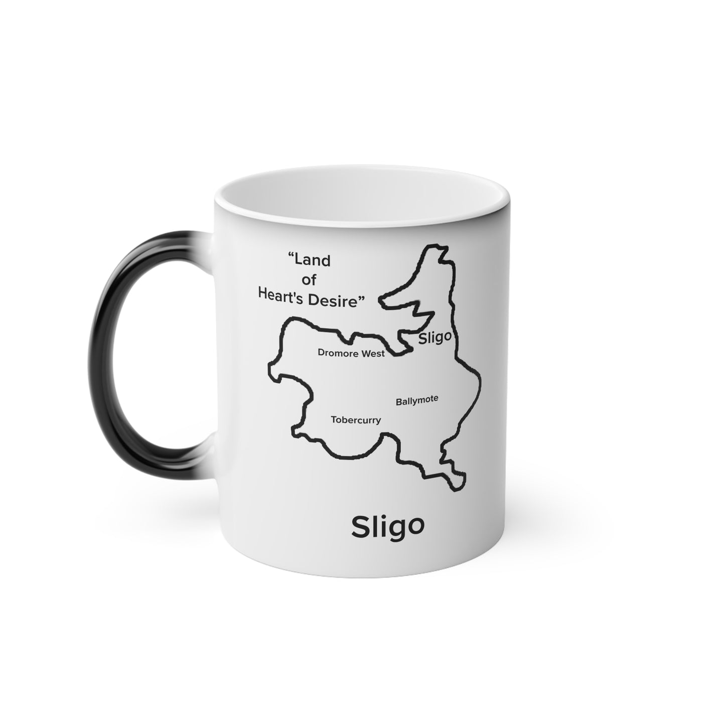 Sligo Magic Mug: Color - Changing Coffee Cup with Artistic Map Design