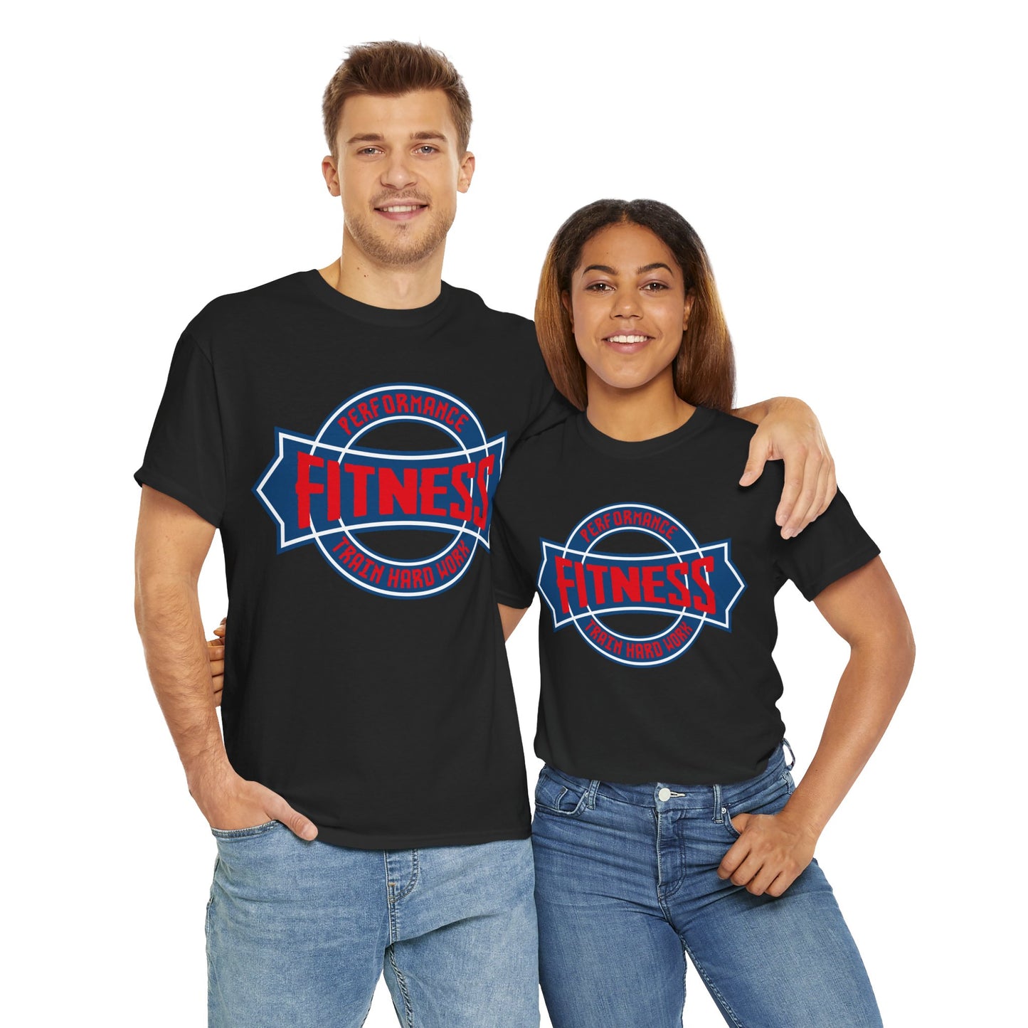 Fitness Performance Unisex Heavy Cotton Tee Black