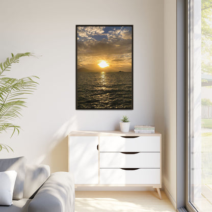 Sunset in Fenit Matte Canvas, Framed (Multi-color)