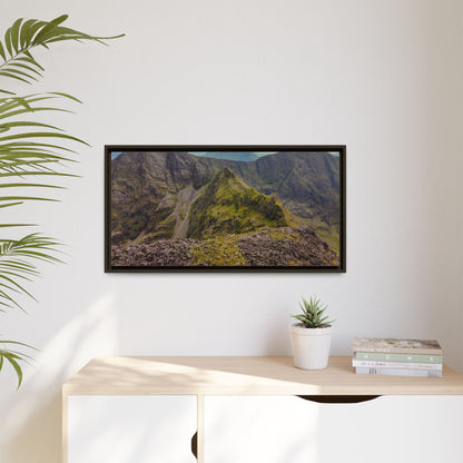 Halfway to Carrauntoohil Matte Canvas, Framed (Multi-color)