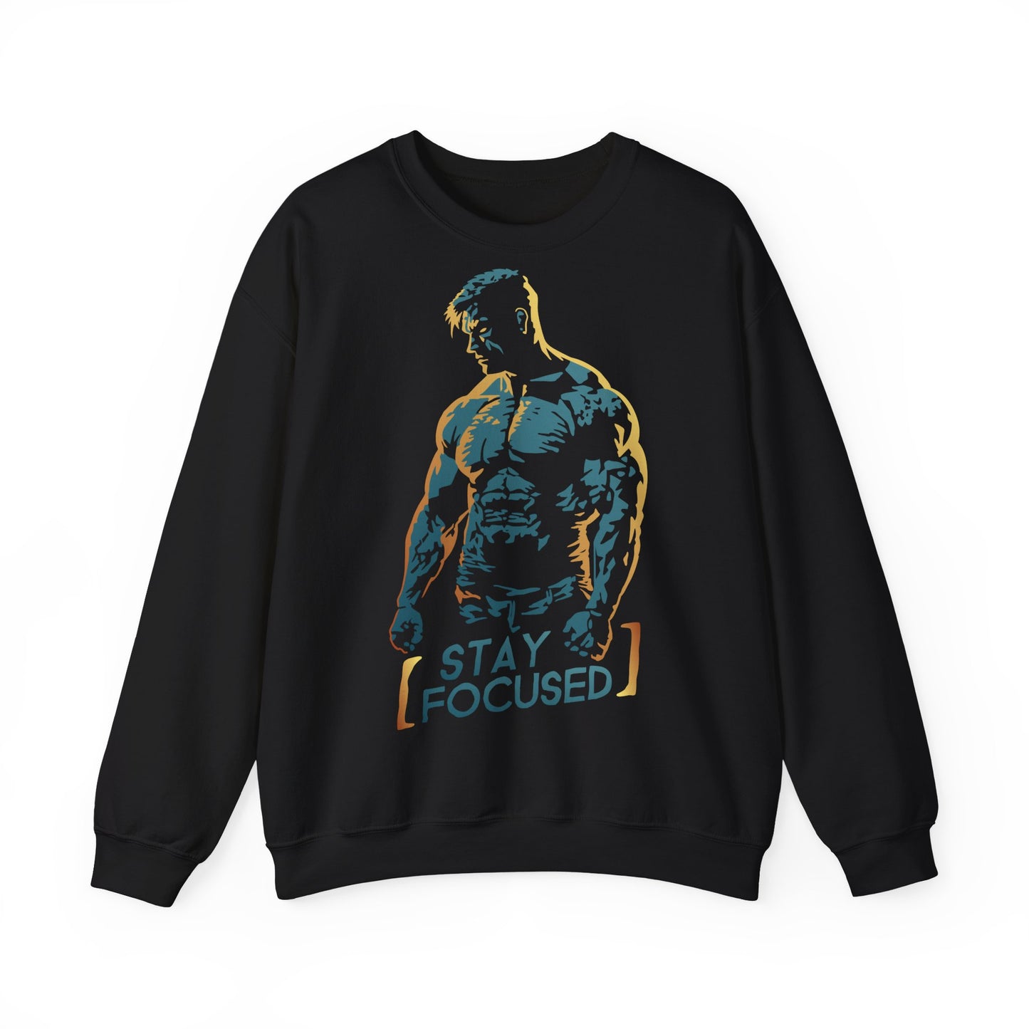 Unisex Heavy Blend™ Crewneck Sweatshirt - Stay Focused Gym Sweatshirt for Fitness Enthusiasts