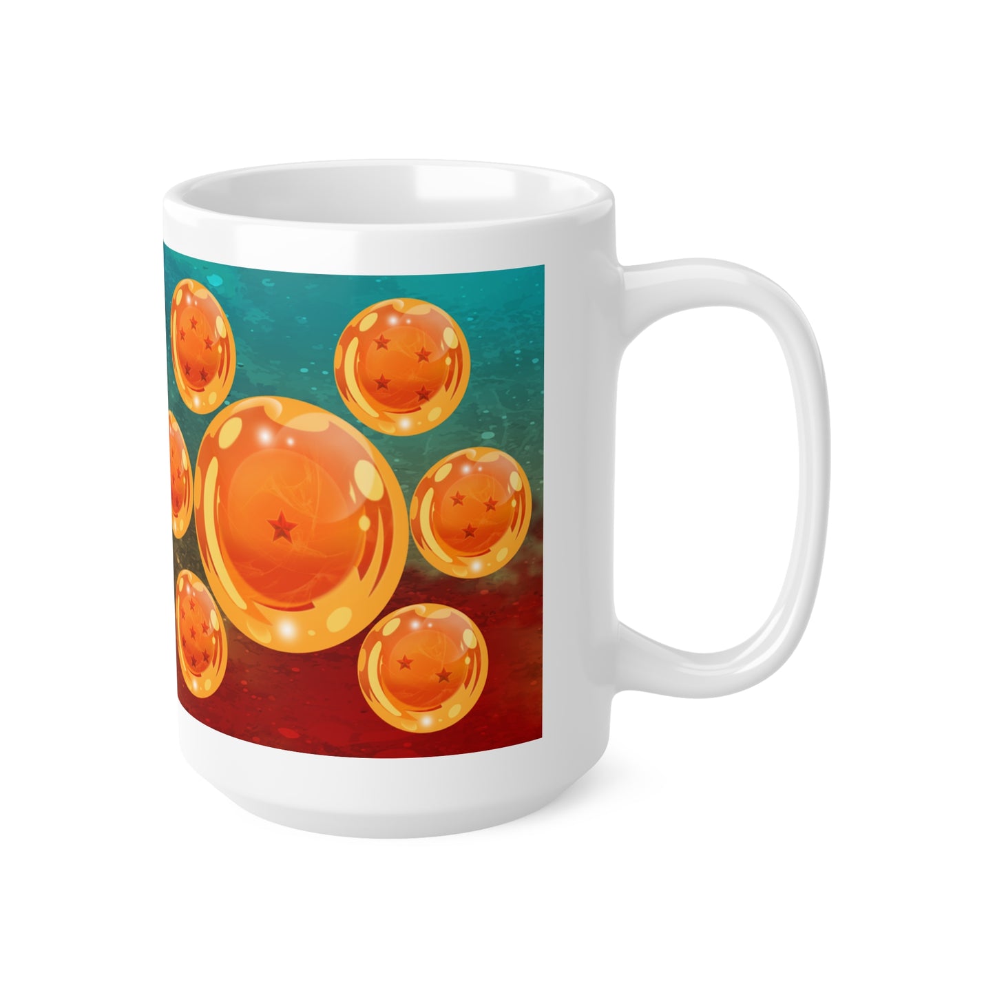 Dragon Ball Z Ceramic Coffee Cup - 11oz & 15oz Mug Featuring Goku and Dragon Balls