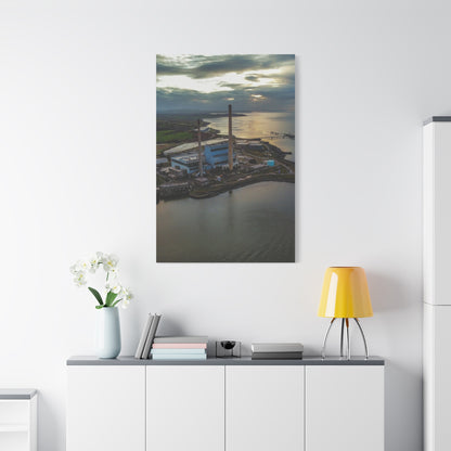 Tarbert Power Station Matte Canvas, Stretched, 1.25"