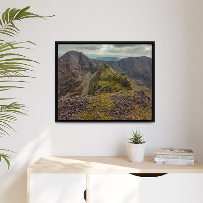 Halfway to Carrauntoohil Matte Canvas, Framed (Multi-color)