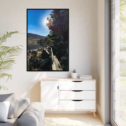 Glanteenassig Trail Matte Canvas, Framed (Multi-color)