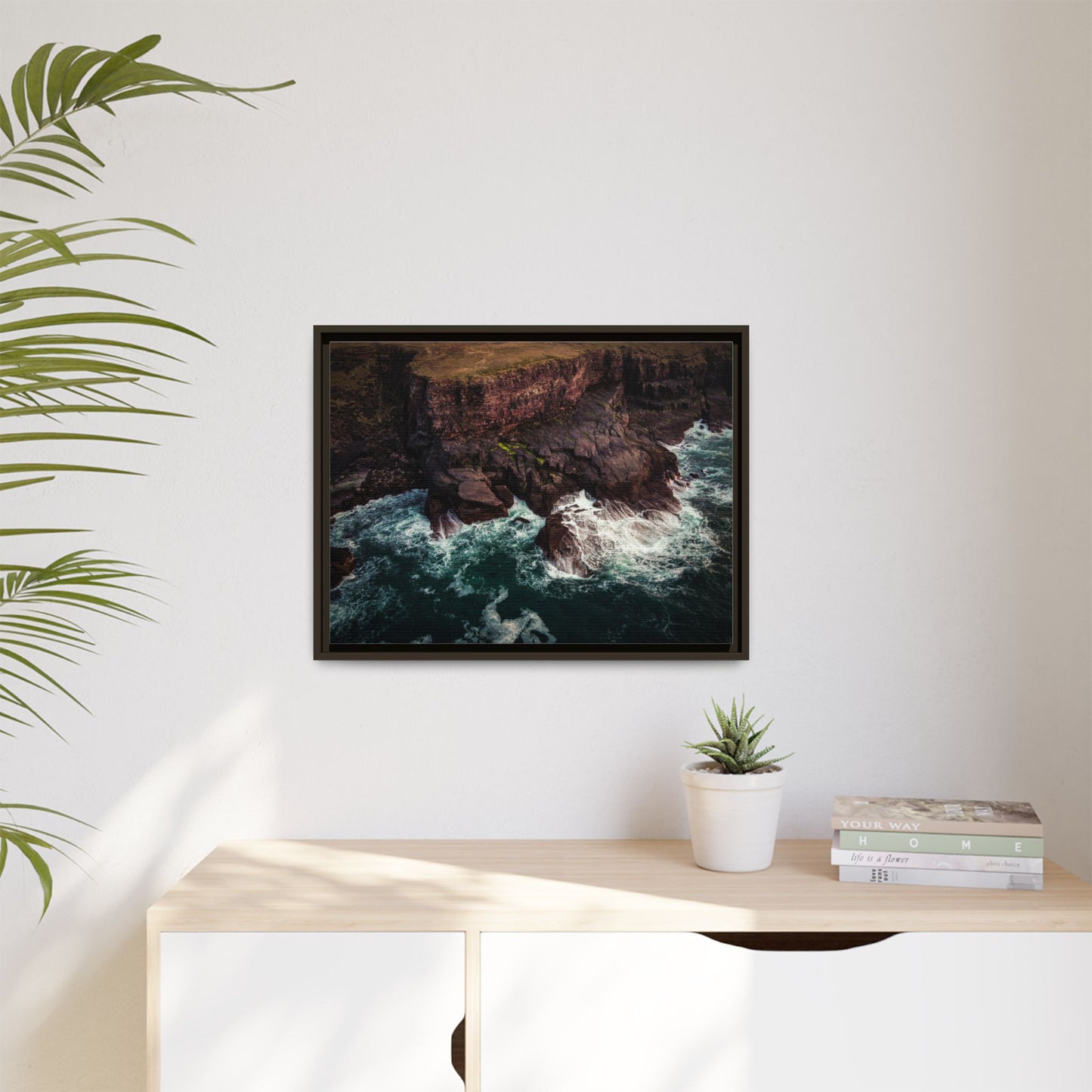 Kerry Head Matte Canvas, Framed (Multi-color)