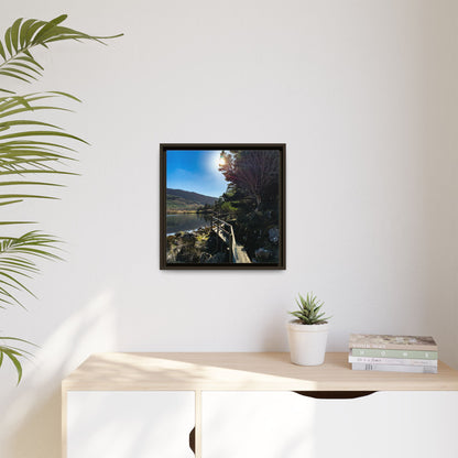 Glanteenassig Trail Matte Canvas, Framed (Multi-color)