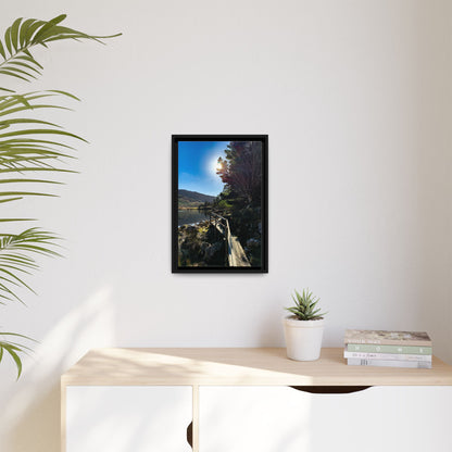 Glanteenassig Trail Matte Canvas, Framed (Multi-color)
