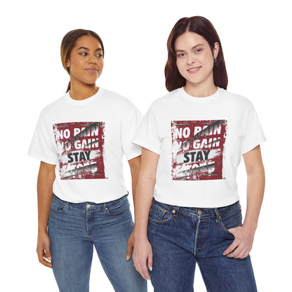 Motivational No Pain No Gain Unisex Heavy Cotton Tee