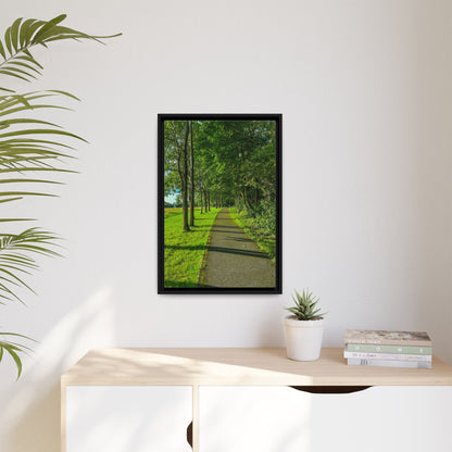 Listowel Town Park Matte Canvas, Framed (Multi-color)
