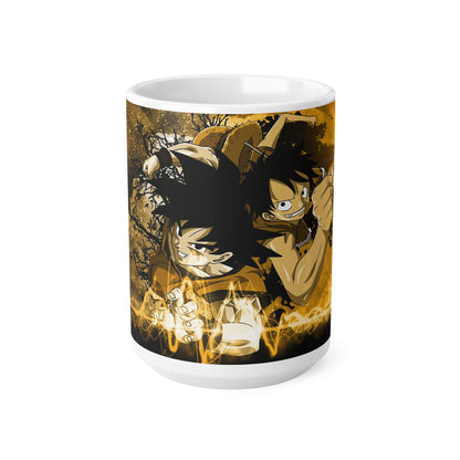 Dragon-Inspired Ceramic Coffee Cups - 11oz & 15oz - Perfect for Anime Fans!