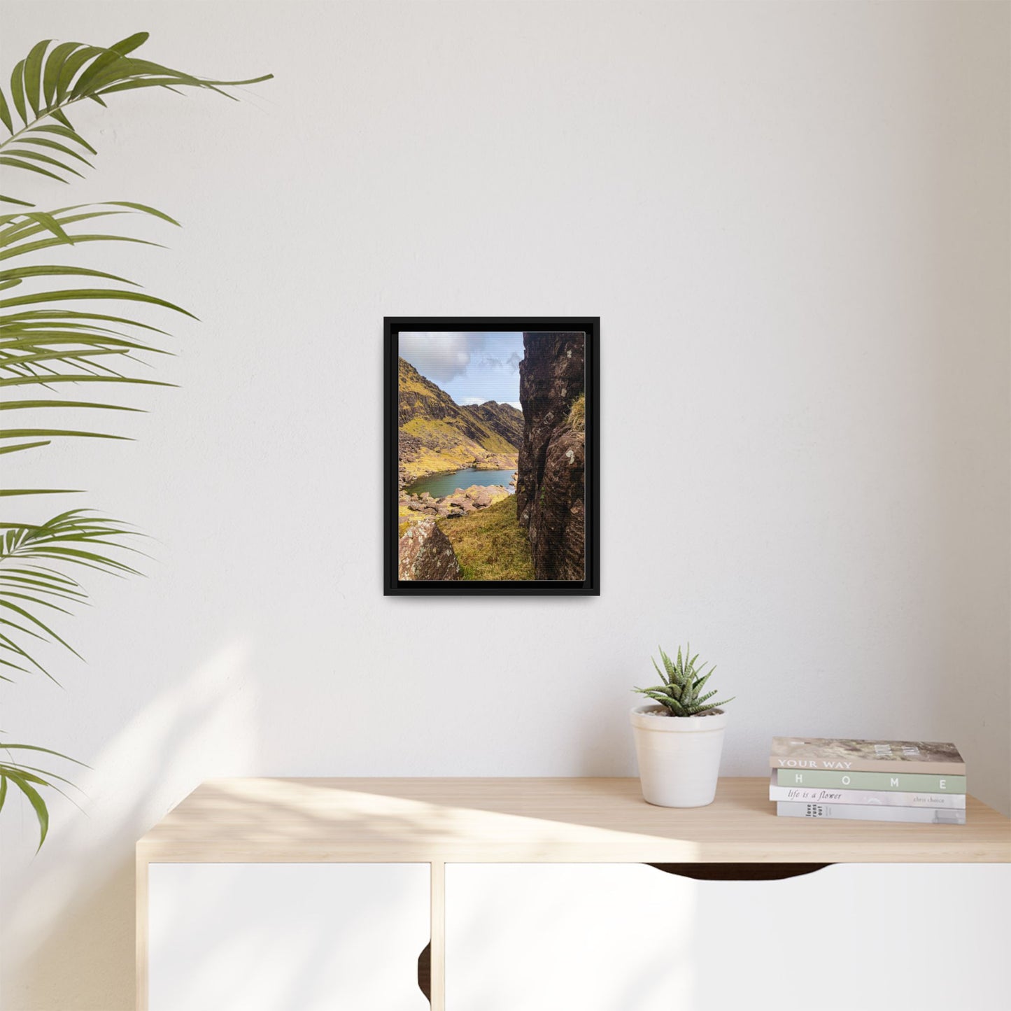 Mount Brandon Valley Matte Canvas, Framed (Multi-color)