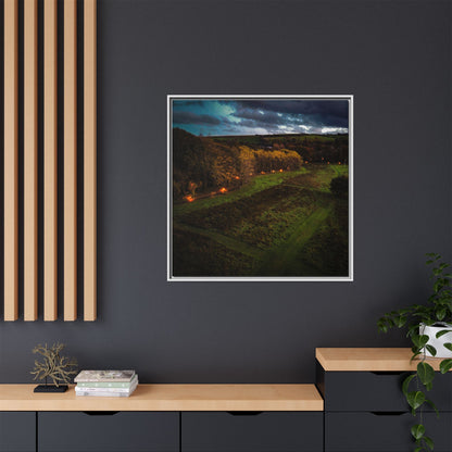 Listowel Town Park Matte Canvas, Framed (Multi-color)