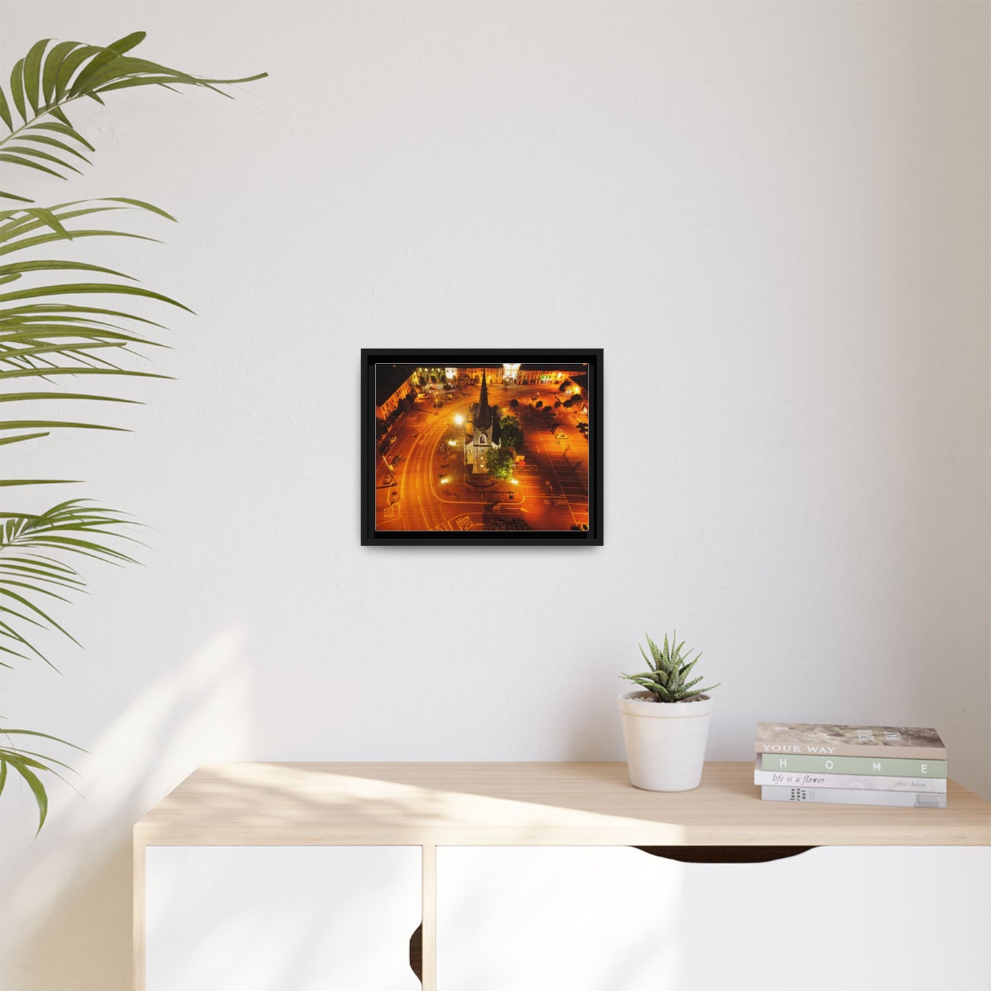 Listowel Church Matte Canvas, Framed (Multi-color)