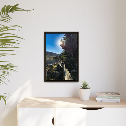 Glanteenassig Trail Matte Canvas, Framed (Multi-color)
