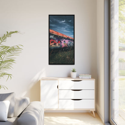 Night Train Matte Canvas, Framed (Multi-color)