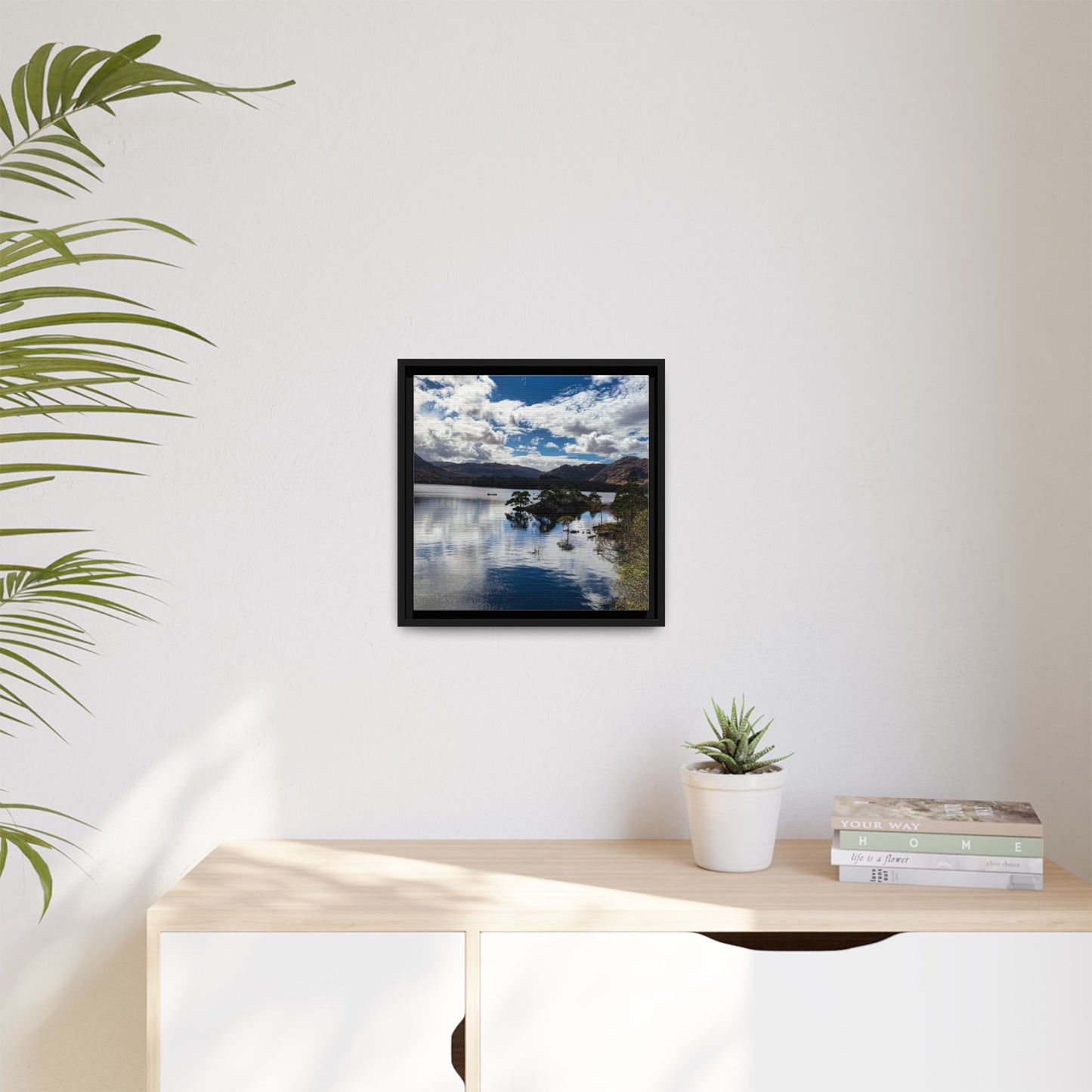 Lake Matte Canvas, Framed (Multi-color)