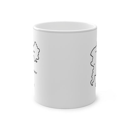 Offaly Magic Mug: Color - Changing Coffee Cup with Artistic Map Design