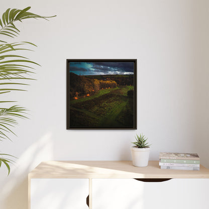 Listowel Town Park Matte Canvas, Framed (Multi-color)