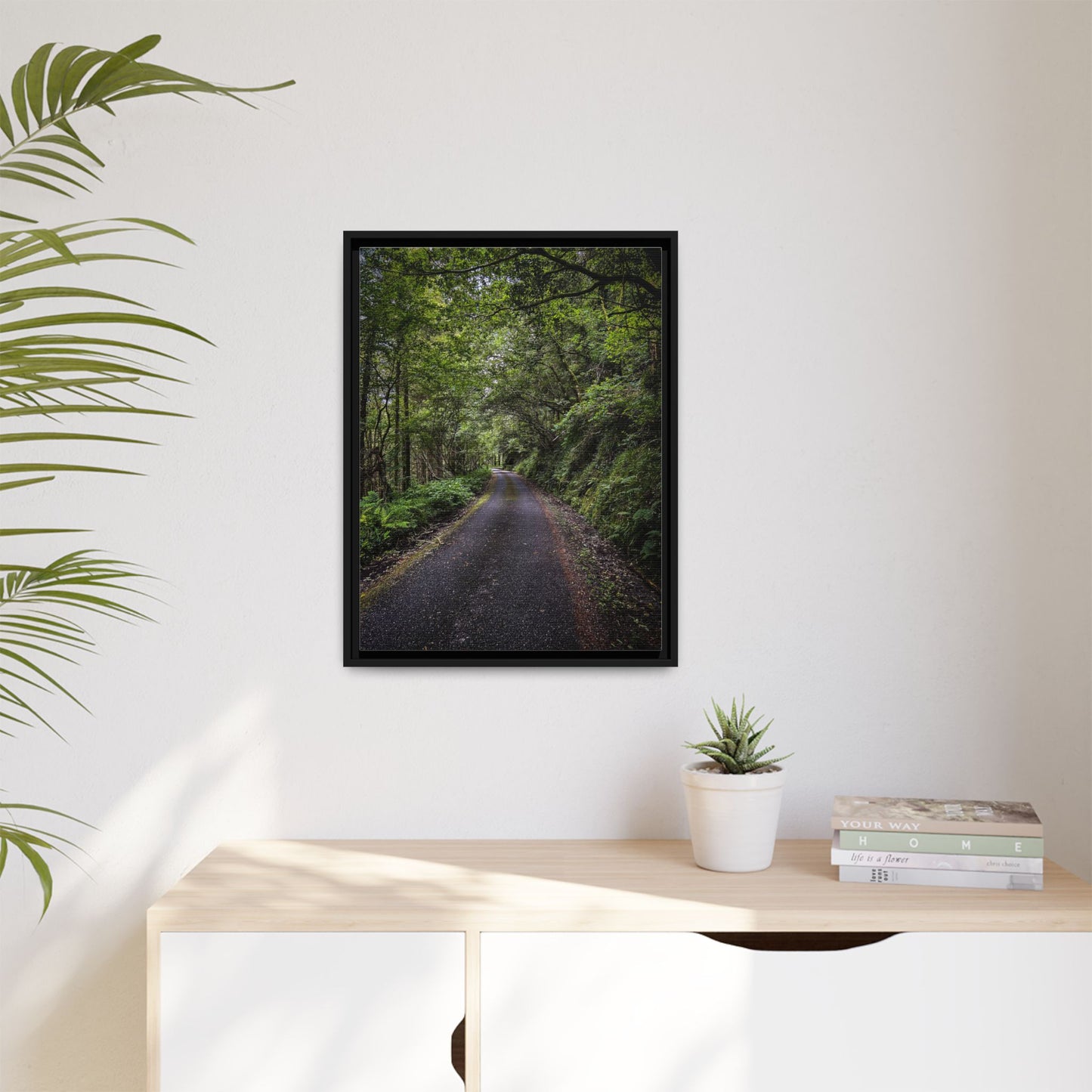 Glanageenty Forest Trail Matte Canvas, Framed (Multi-color)