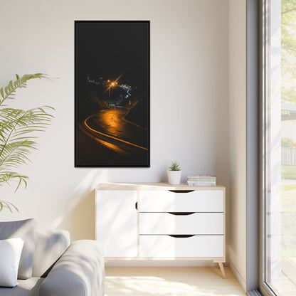 Ballybunion at Night Matte Canvas, Framed (Multi-color)