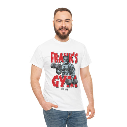 Frank's Gym Unisex Heavy Cotton Tee - Fitness Enthusiast T-Shirt White