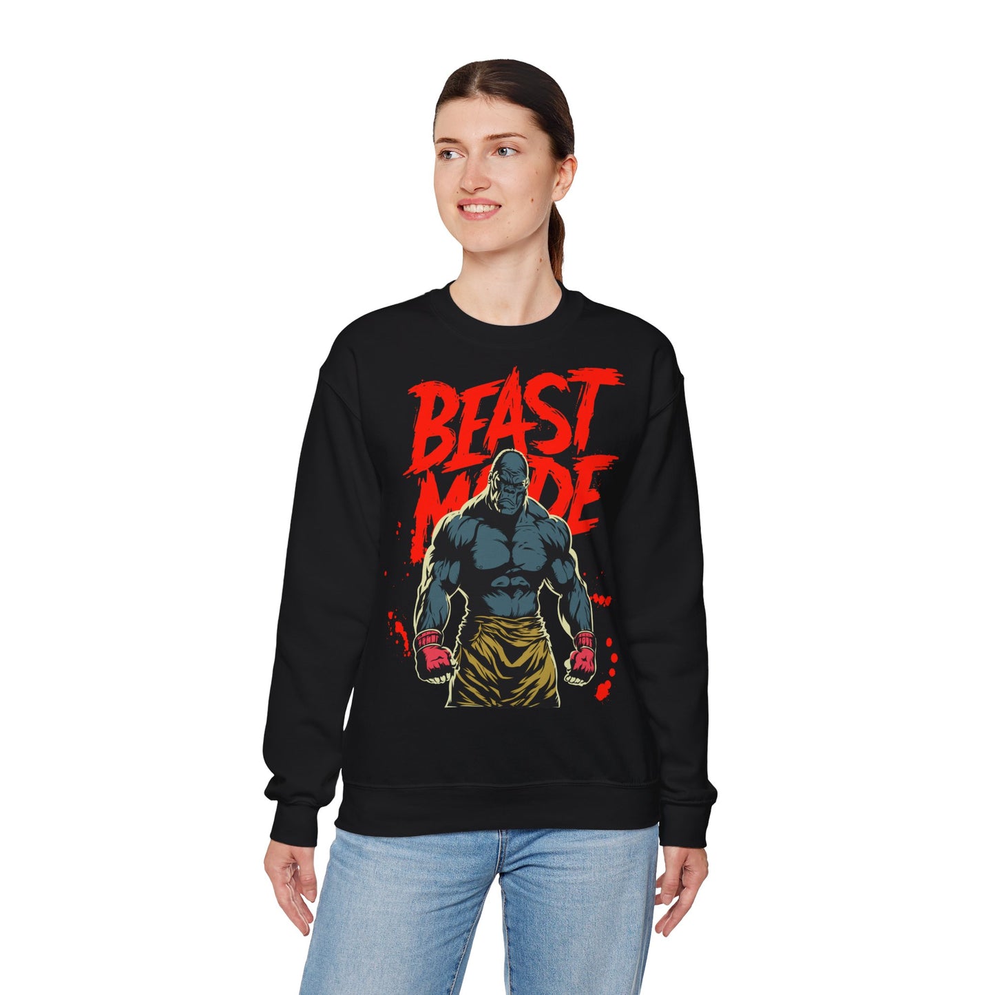 Beast Mode Unisex Heavy Blend™ Crewneck Sweatshirt - Perfect for Fitness Lovers | Gym Apparel