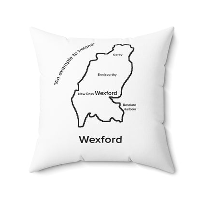 Wexford Spun Polyester Square Pillow White Edition 4 Sizes