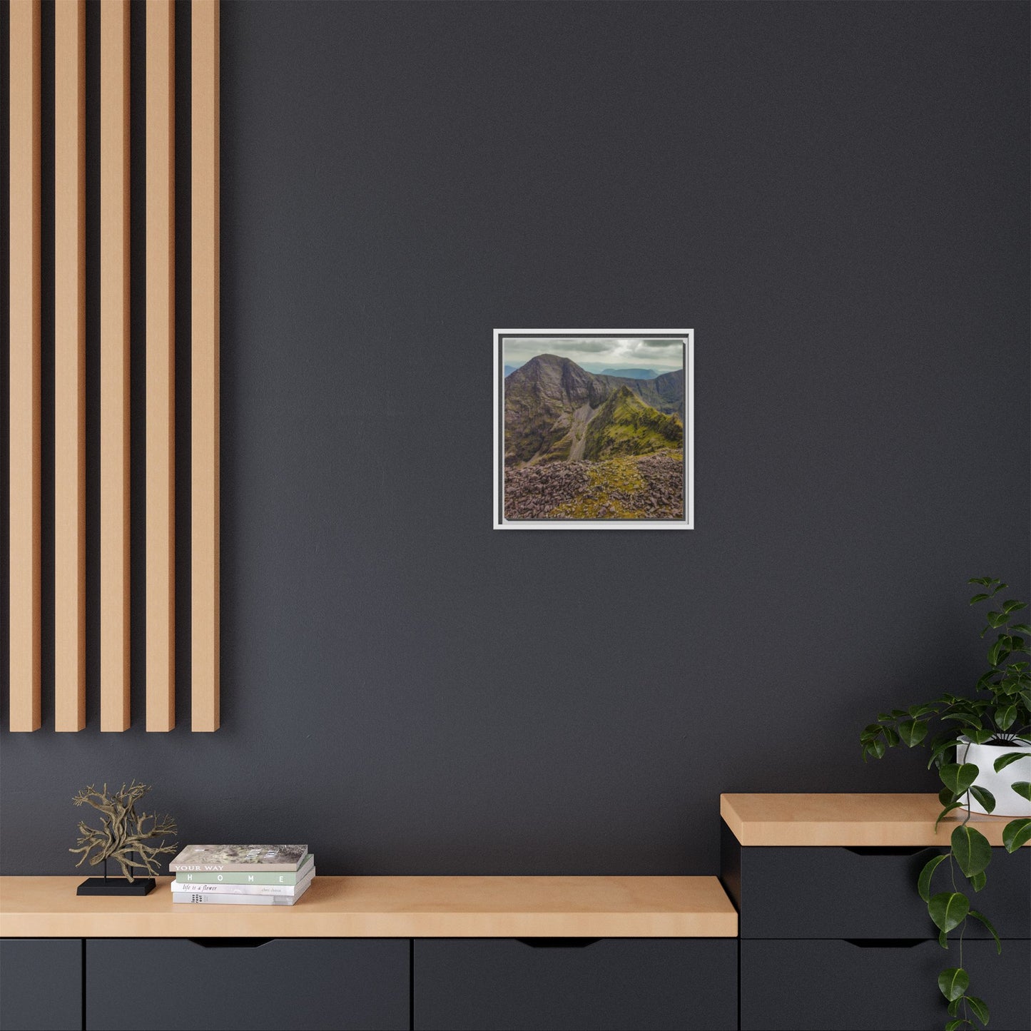 Halfway to Carrauntoohil Matte Canvas, Framed (Multi-color)