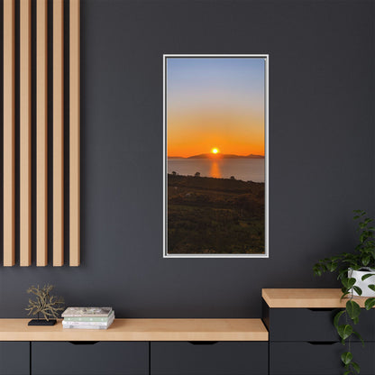 Sunset Ring Of Kerry Matte Canvas, Framed (Multi-color)