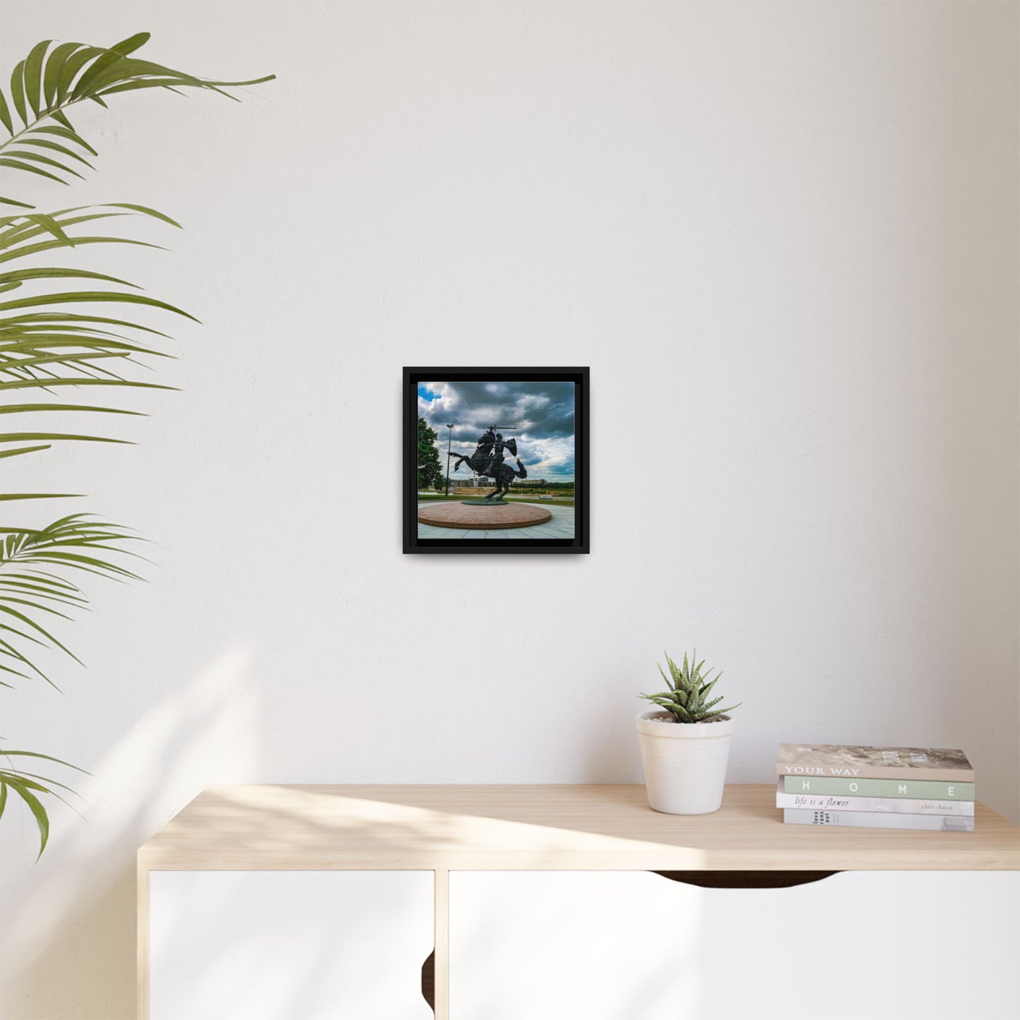 Kaunas Matte Canvas, Framed (Multi-color)