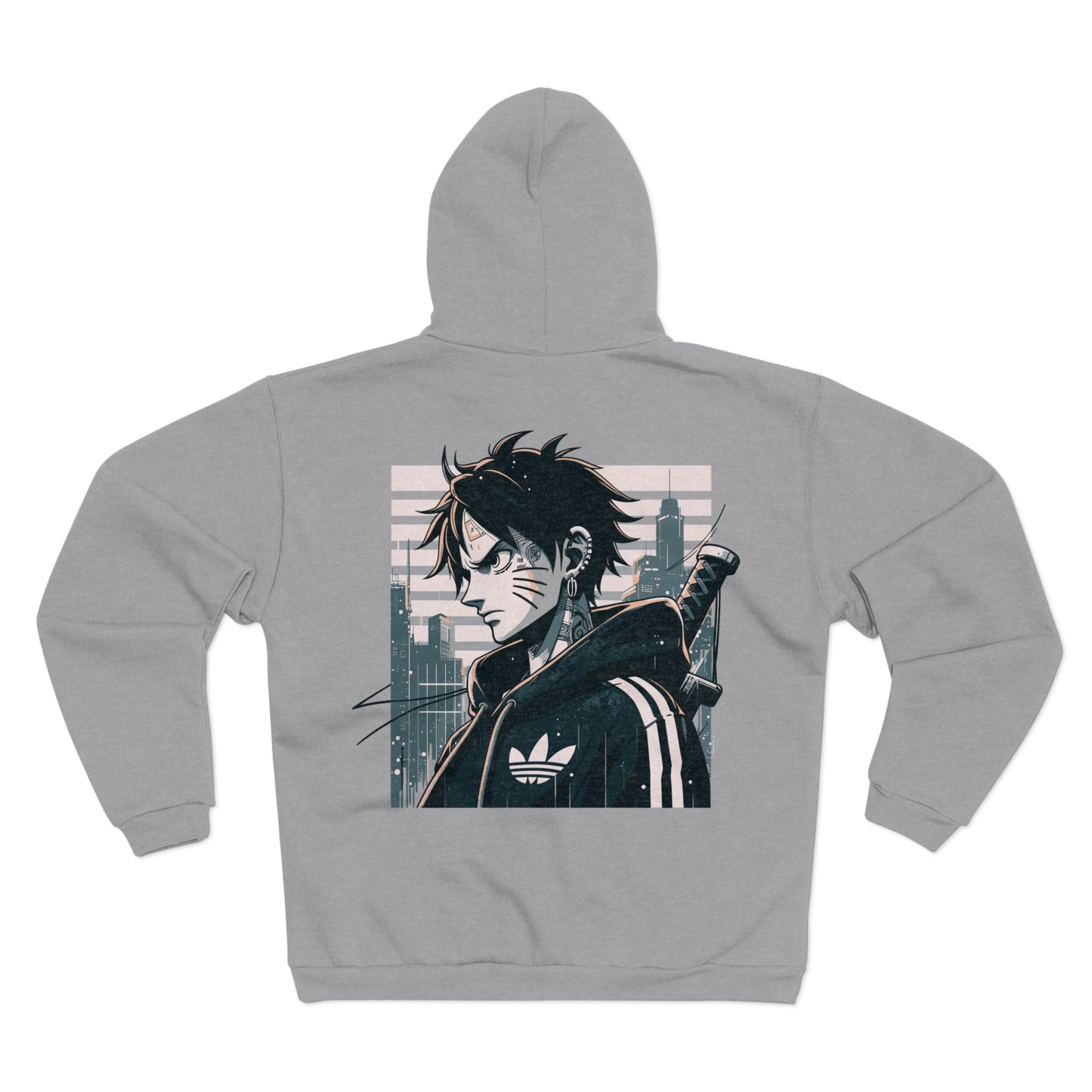 Warrior From The Future Unisex Hooded Zip Sweatshirt