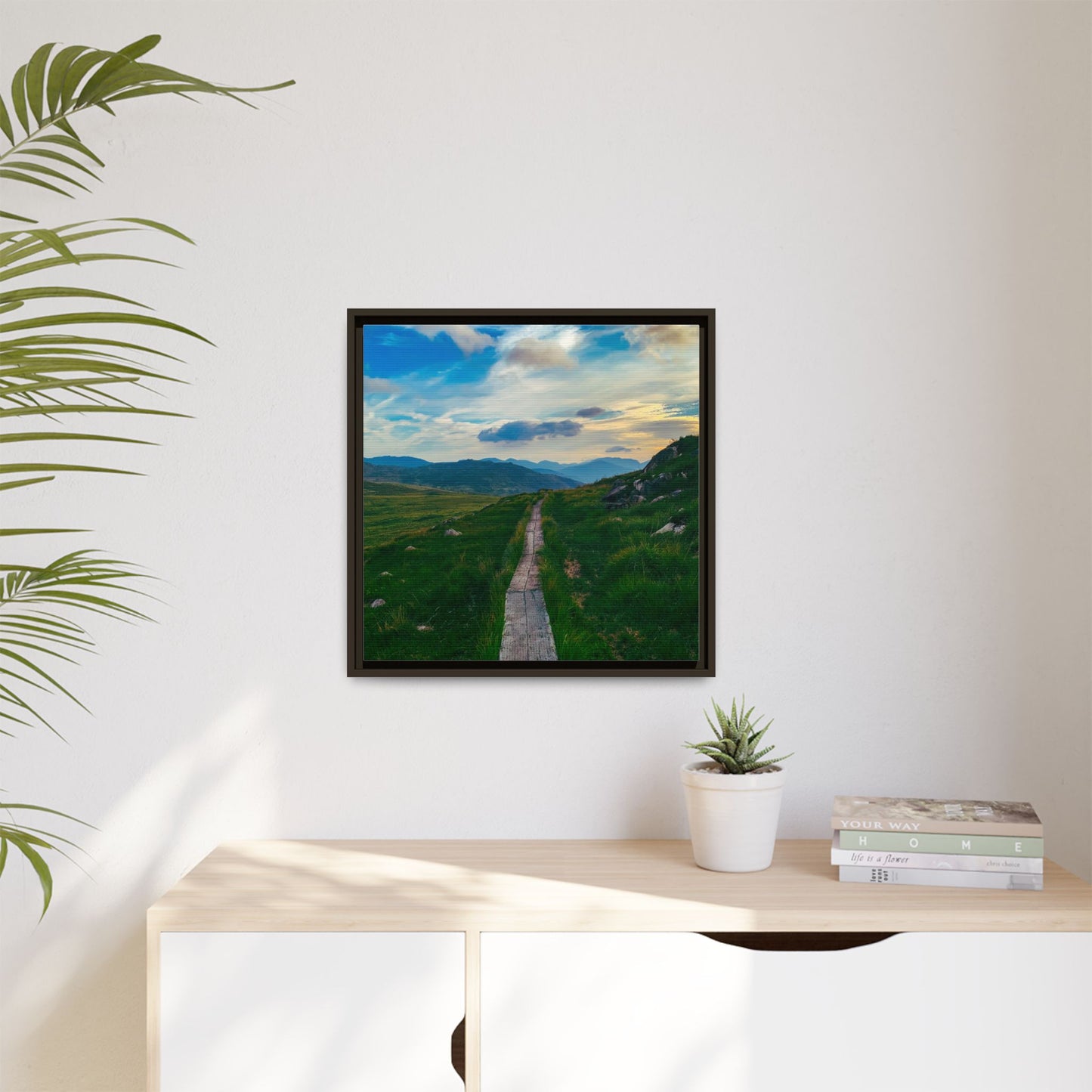 Torc Mountain Trail Matte Canvas, Framed (Multi-color)