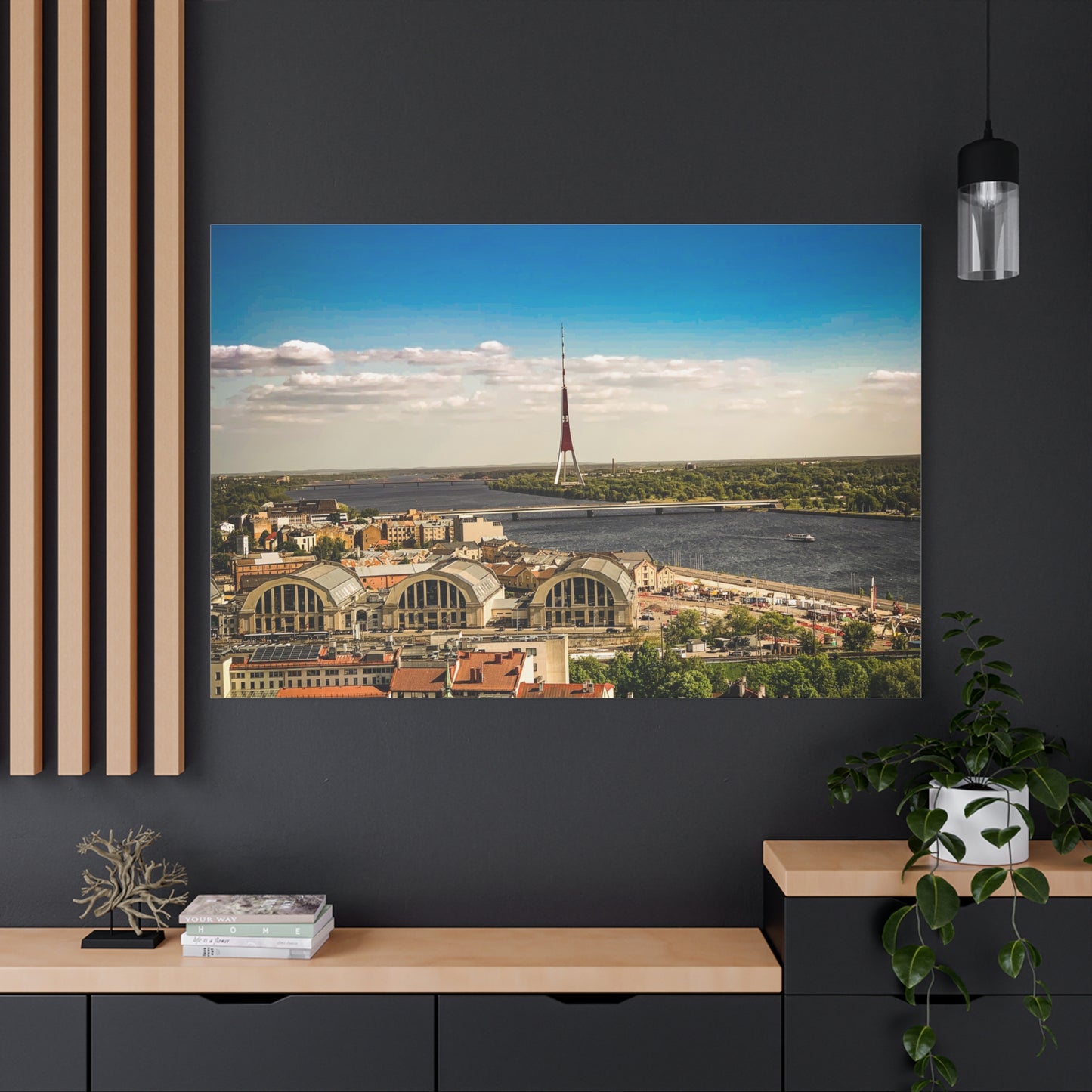 Riga TV Tower Matte Canvas, Stretched, 1.25"