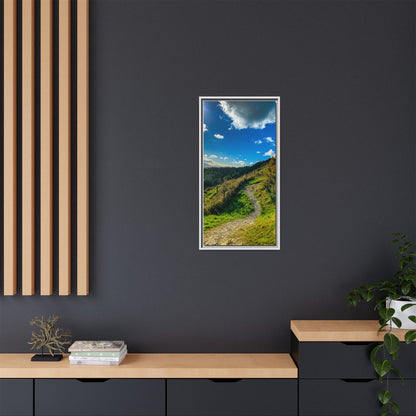 Glanageenty Forest Trail Matte Canvas, Framed (Multi-color)